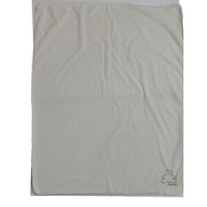 Baby Gap White Ivory Baby Blanket Teddy Bear Sherpa Security Lovey Kids Soft